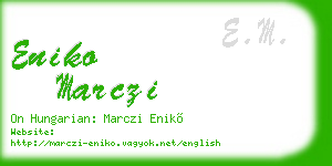 eniko marczi business card