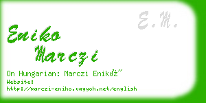 eniko marczi business card